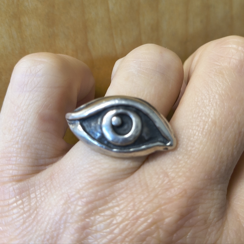 Seer Ring- Handmade Solid Sterling Size 8 - Picture 2 of 8